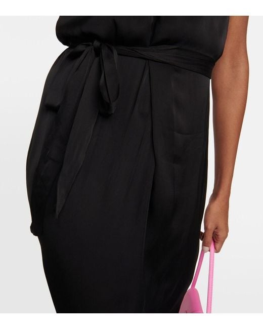 Velvet Black Stephanie Halterneck Midi Dress