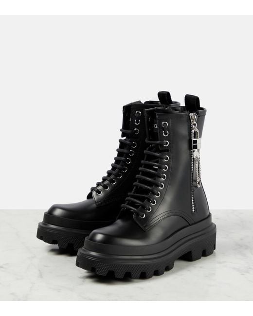 Dolce & Gabbana Black Sicily Boots