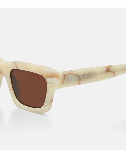 J.W. Anderson Brown Rectangular Sunglasses