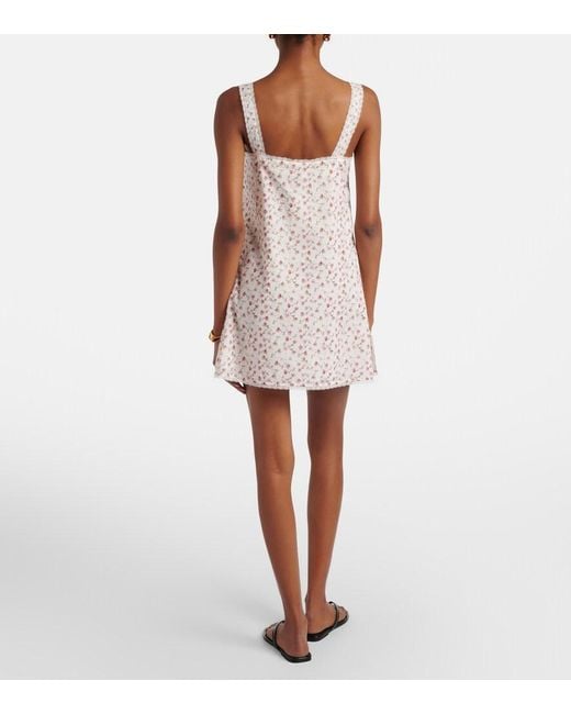 Posse Natural Charlotte Floral Cotton Minidress