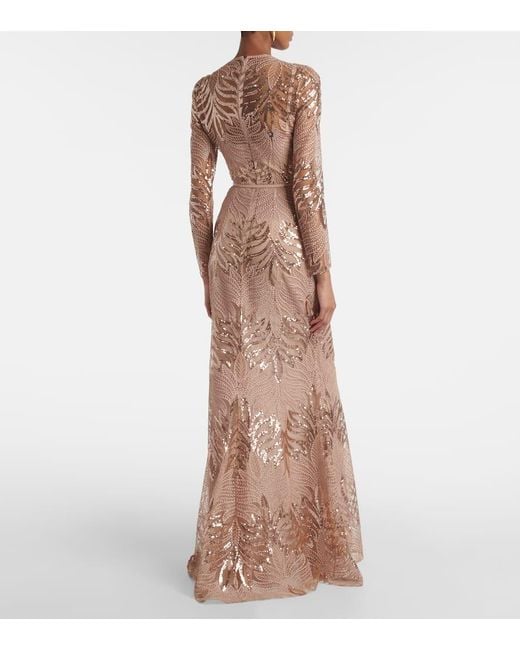 Abito Lungo di Elie Saab in Natural