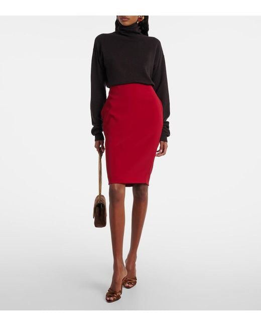 Saint Laurent Red Chandelle 95 Satin Sandals