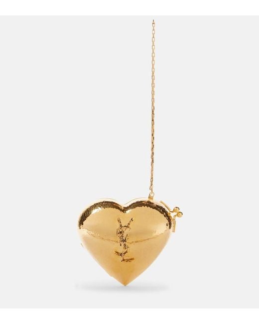 Saint Laurent Metallic Clutch Evening Mini
