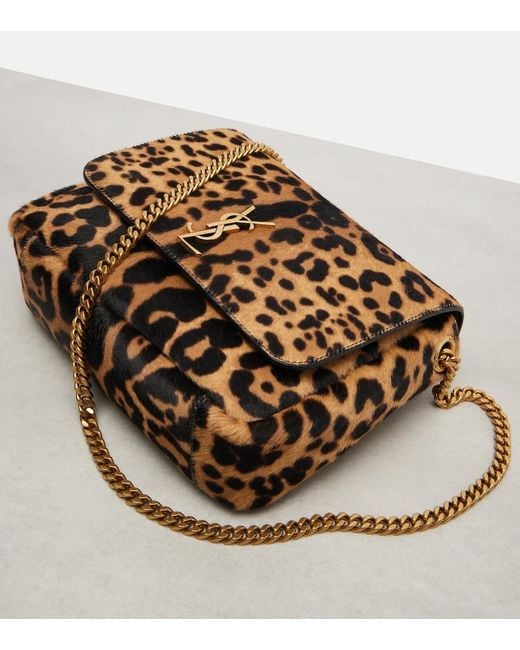 Saint Laurent White Kate Supple Calf Hair Shoulder Bag
