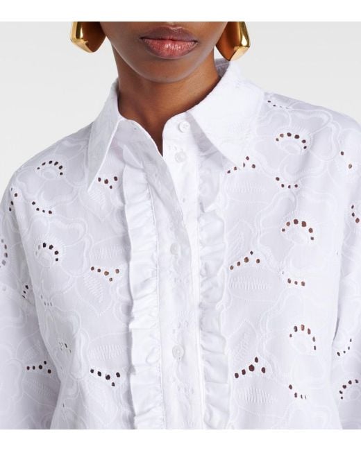 Dorothee Schumacher White Summer Blossom Broderie Anglaise Shirt
