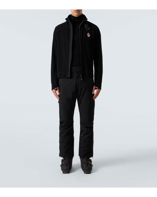 Moncler Skipullover Aus Einem Wollgemisch in Black für Herren