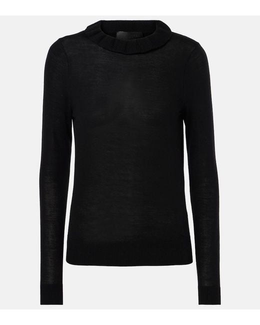 Nili Lotan Black Bobbie Wool Turtleneck Sweater