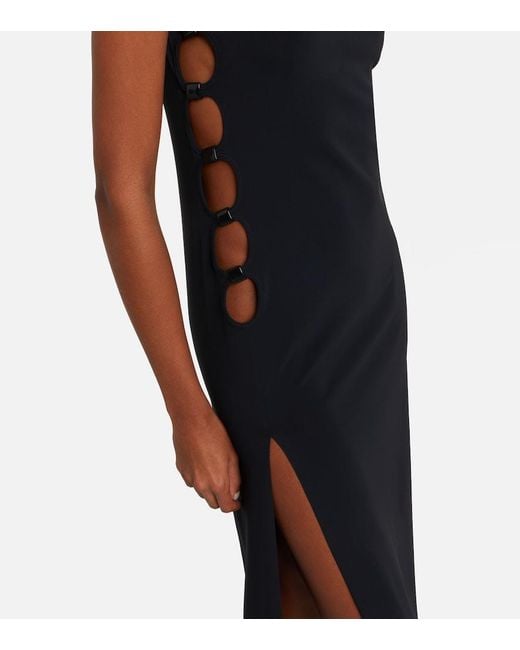 Eres Blue Ellipse Cutout Midi Dress