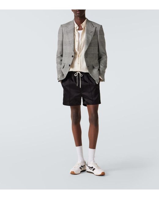 Tom Ford Black Satin Shorts for men