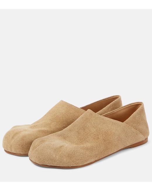 J.W. Anderson Natural Loafers Paw aus Veloursleder