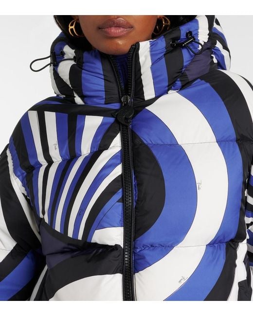 Emilio Pucci Blue Iride Down Jacket