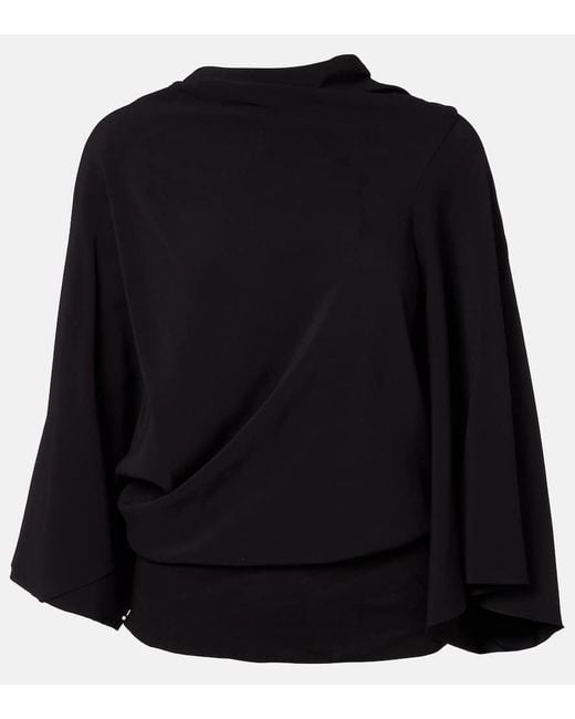Rick Owens Black Top Aus Charmeuse