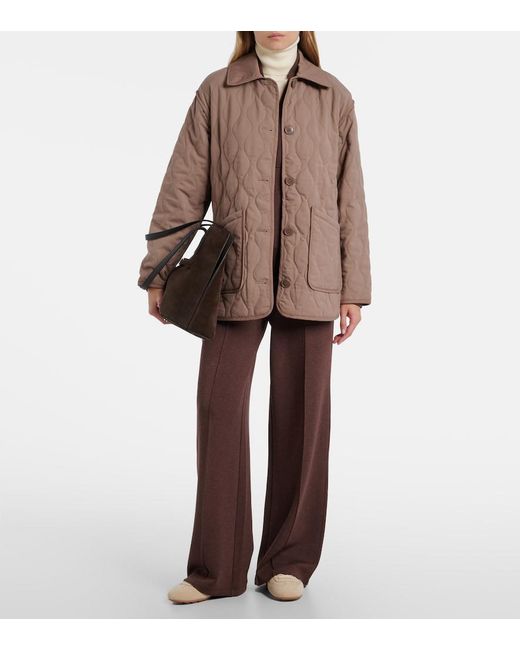 Varley Brown Wilson Quilted Jacket