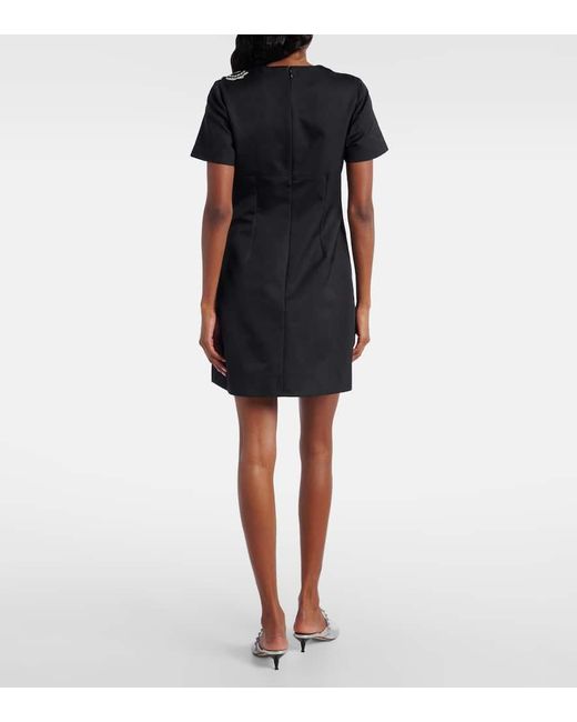 Alexander McQueen Black Embellished Minidress