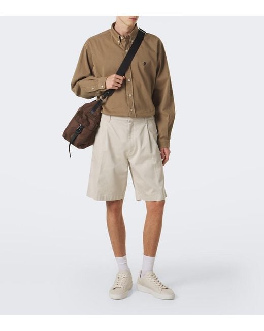 Prada Natural Court Leather Sneakers for men