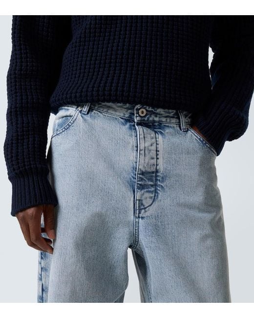 Jil Sander Blue Wide-Leg Jeans for men