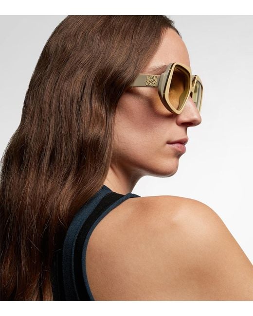 Loewe Metallic Collage Anagram Square Sunglasses