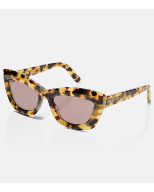Dior Brown Diormidnight B3I Cat-Eye Sunglasses