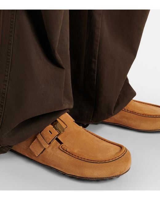 Tod's Brown Suede Mules