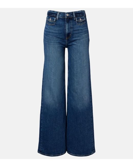 Citizens of Humanity Blue Issy High-Rise Wide-Leg Jeans