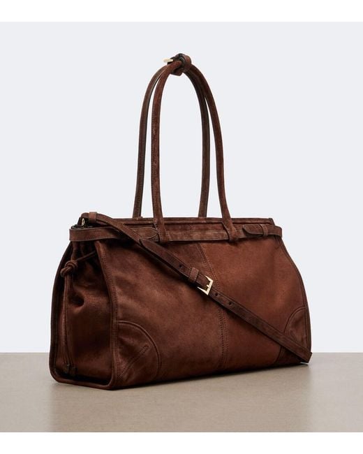 Prada Brown Bonnie Large Suede Tote Bag