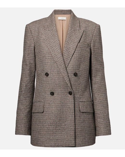 Vince Brown Houndstooth Blazer