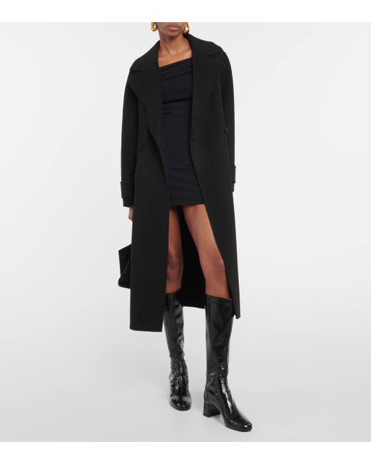Robe a encolure bardot Wardrobe NYC en coloris Black
