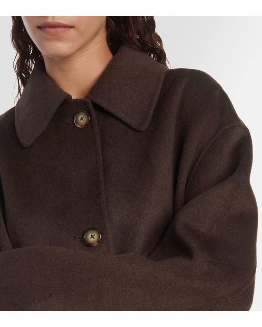 Totême  Brown Wool Coat