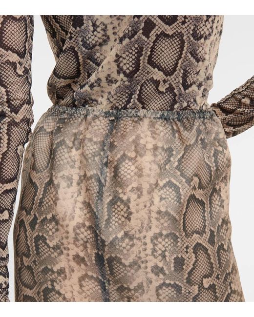 Sportmax Natural Minirock Desio Aus Organza