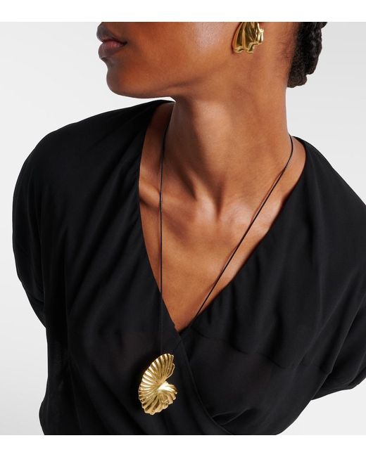 YSSO Metallic Birth Of Venus-Plated Pendant Necklace