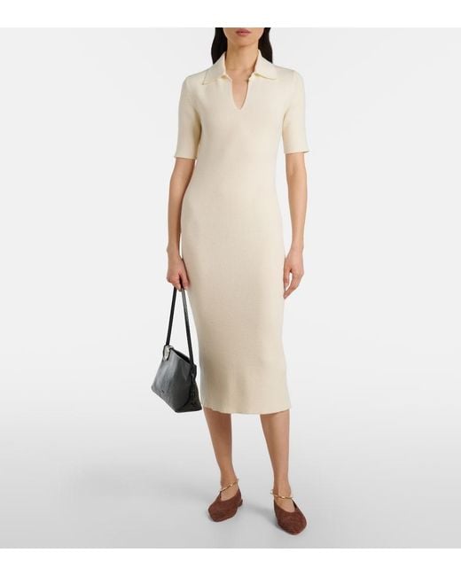Jil Sander Brown Perforated Suede Slingback Flats