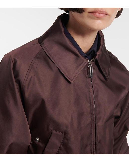 Victoria Beckham Brown Harrington Bomber Jacket