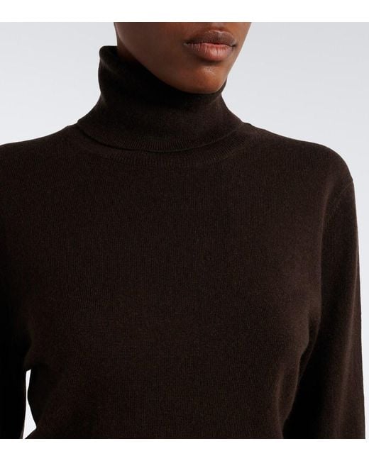 Jardin Des Orangers Black Wool And Cashmere Turtleneck Sweater