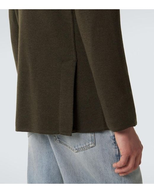 Lardini Green Virgin Wool Blazer for men