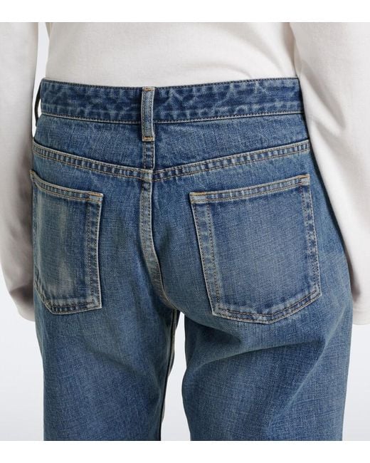 The Row Blue Riaco Straight Jeans