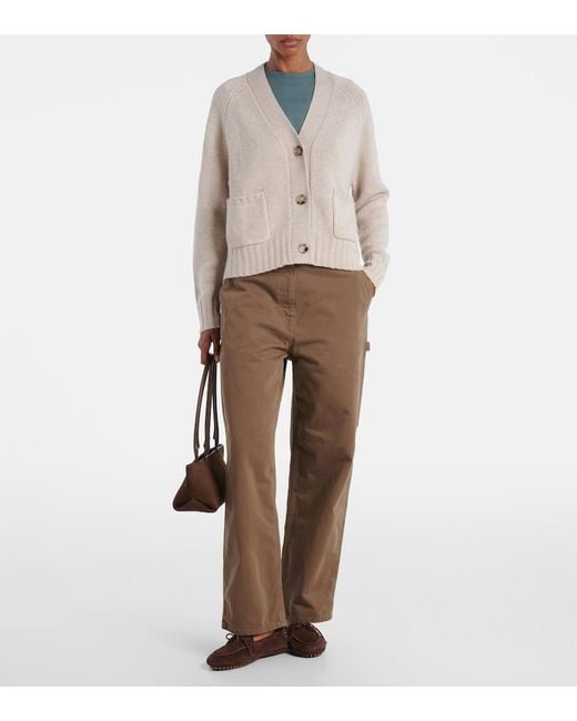 Jardin Des Orangers Natural Wool And Cashmere Cardigan