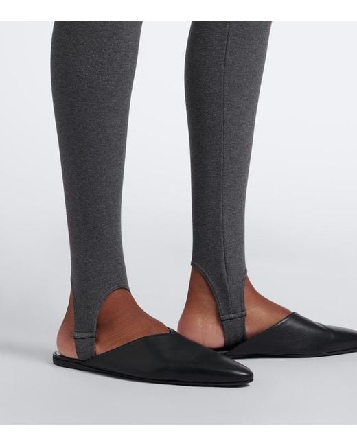 TOVE Gray Soreena Stirrup Leggings