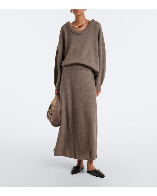 Lisa Yang Brown Doria Cashmere Sweater