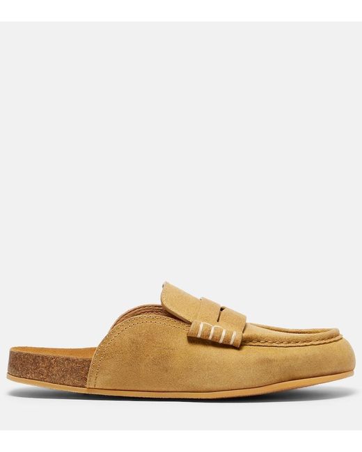 J.W. Anderson Natural Suede Mules