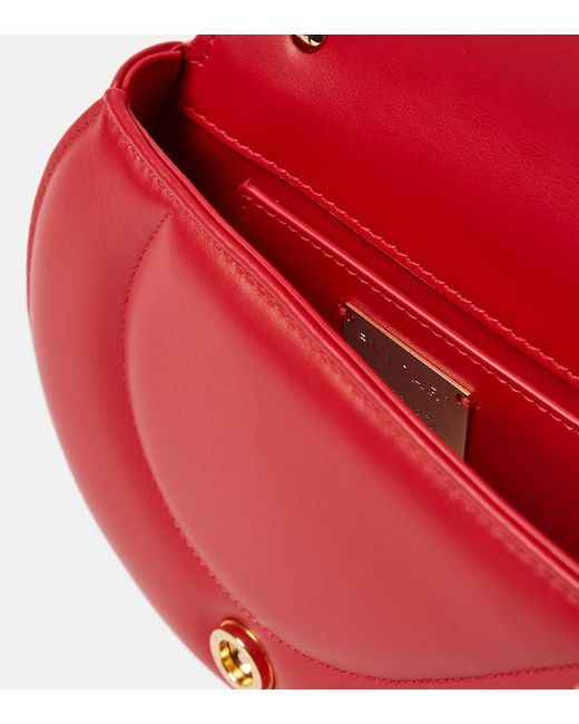 BVLGARI Red Serpenti Cuore 1968 Leather Top-Handle Bag