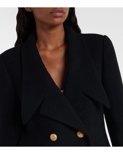 Chloé Black Wool-Blend Boucle Jacket