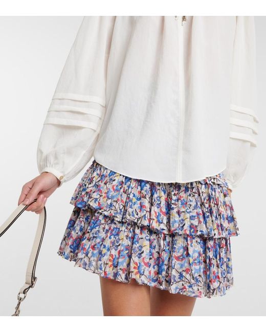 Isabel Marant Natural Lamaya Crepe Blouse