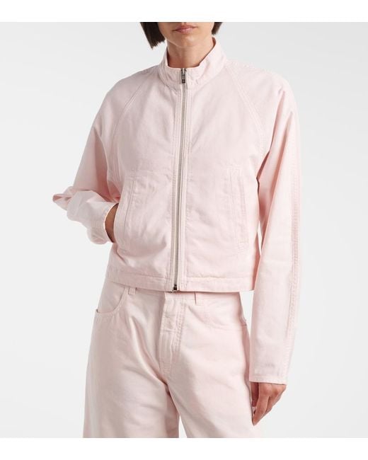 Alaïa Pink Denim Jacket