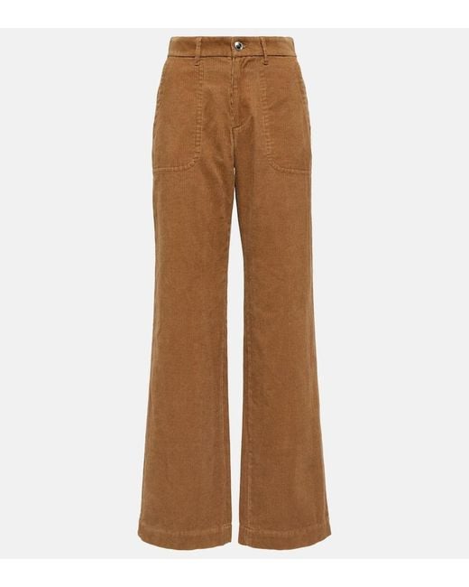 Jeans Regular Seaside A Vita Alta di A.P.C. in Brown