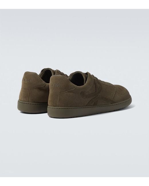Loewe Sneakers Jambo Aus Veloursleder in Green für Herren
