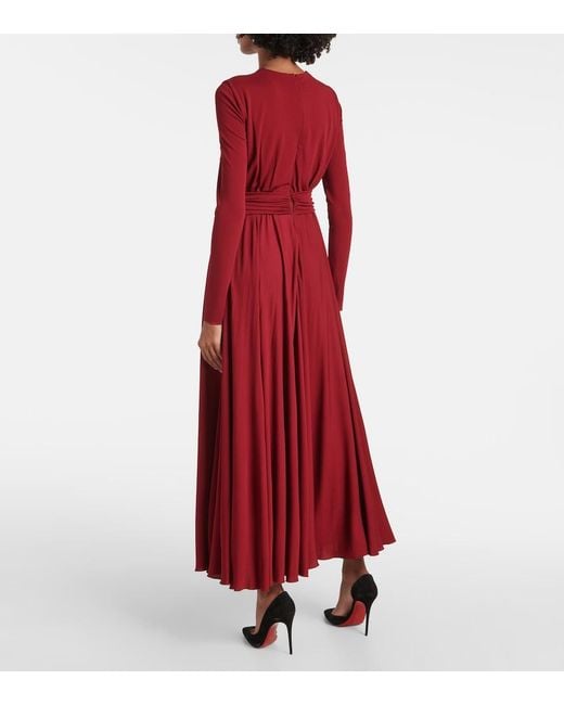 Giambattista Valli Red Jersey Gown