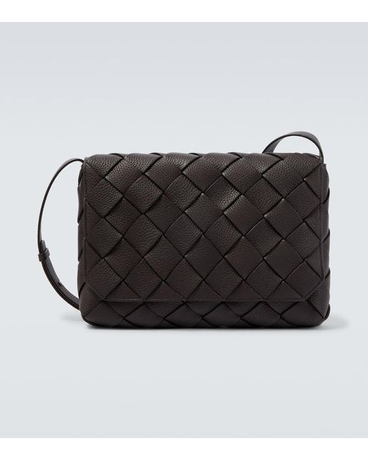 Bottega Veneta Crossbody Bag Diago Large Aus Leder in Black für Herren