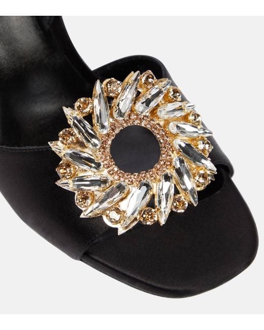 Rene Caovilla Black Amanda Sandals