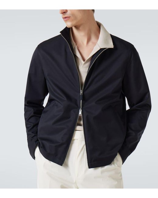 Zegna Blue Motorin 100Cc Technical Blouson for men