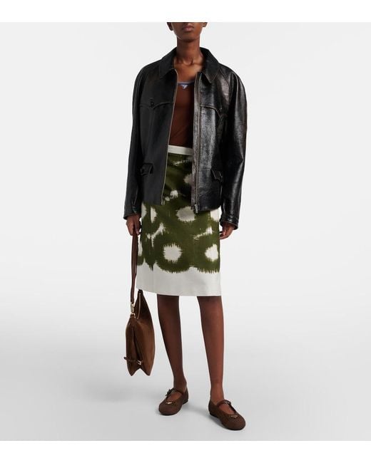 Prada Brown Cotton Jersey Tank Top